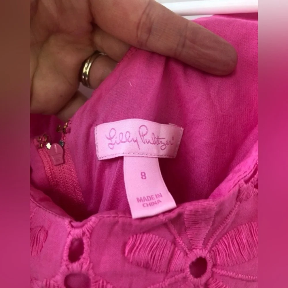 Lilly Pulitzer Vibrant Pink Dress 8 - Picture 4 of 8